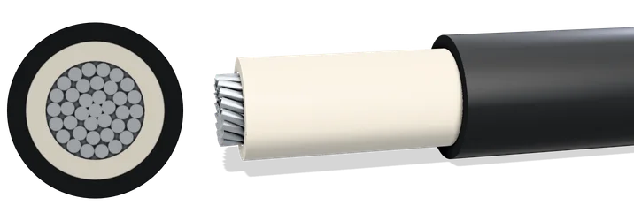 3D-weergave van de opbouw van PV H1Z2Z2-K