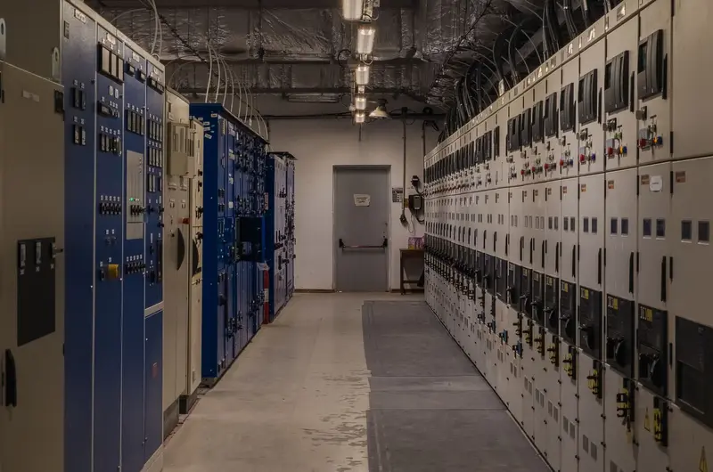 Gang met middenspanningsschakelinstallaties